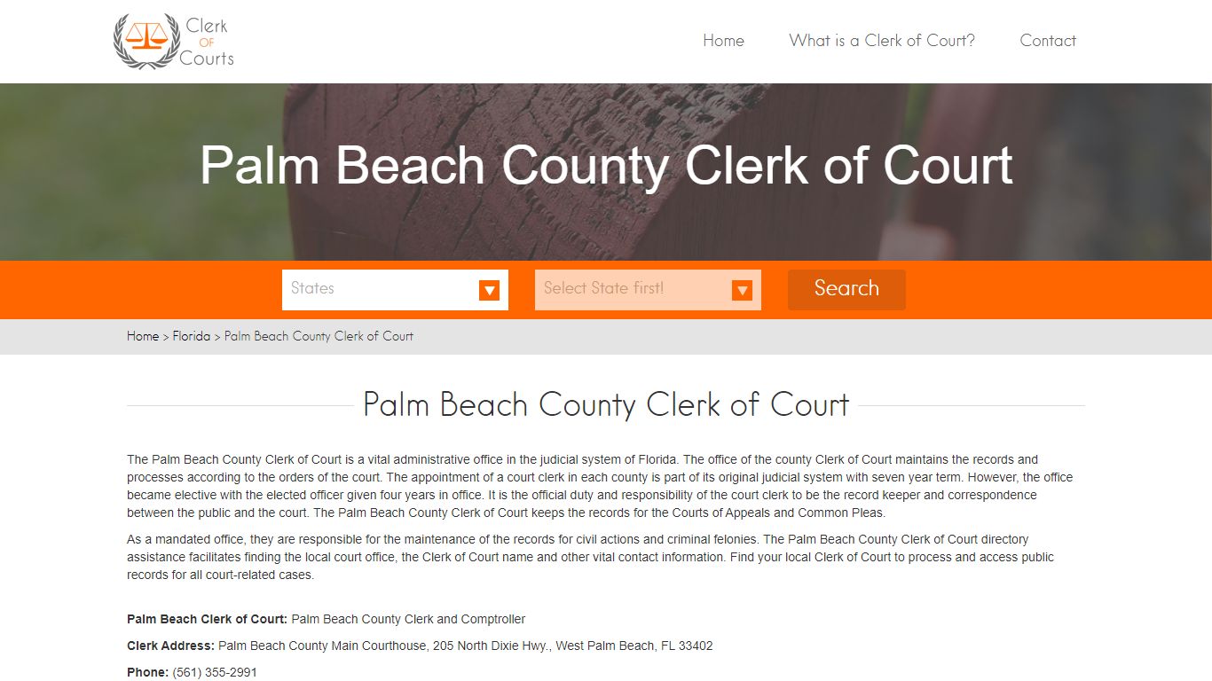 Palm Beach County Clerk of Court